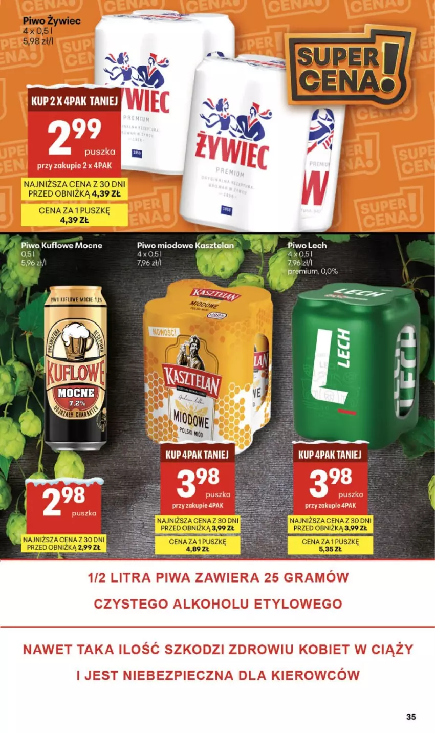 Gazetka promocyjna Delikatesy Centrum - Franczyza DC03 Czwartek - ważna 15.01 do 21.01.2026 - strona 35 - produkty: Fa, Kasztelan, Piwo