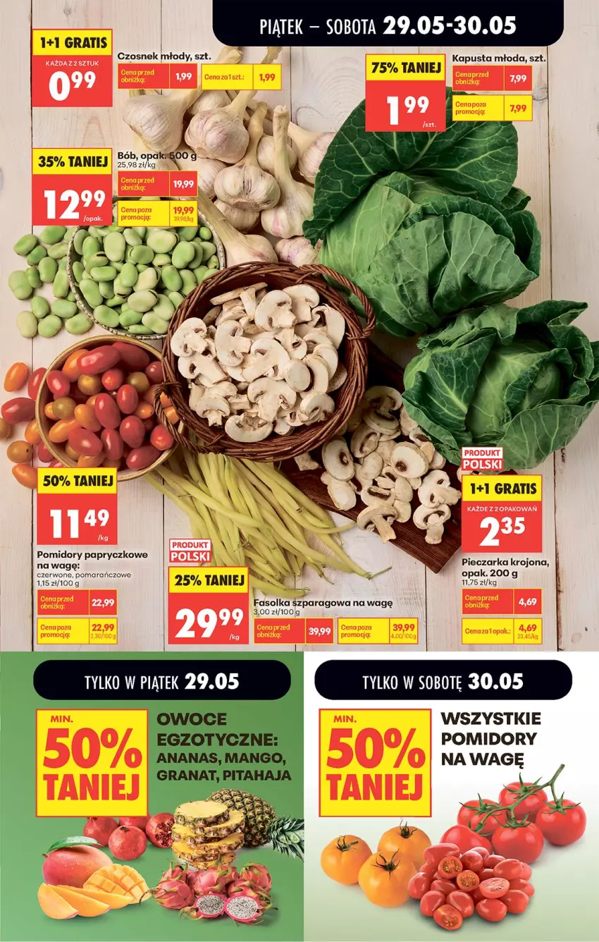Gazetka promocyjna Biedronka - Od Piątku - ważna 29.05 do 30.05.2026 - strona 22 - produkty: Czosnek, Fa, Gra, Piec, Pieczarka, Pomidory
