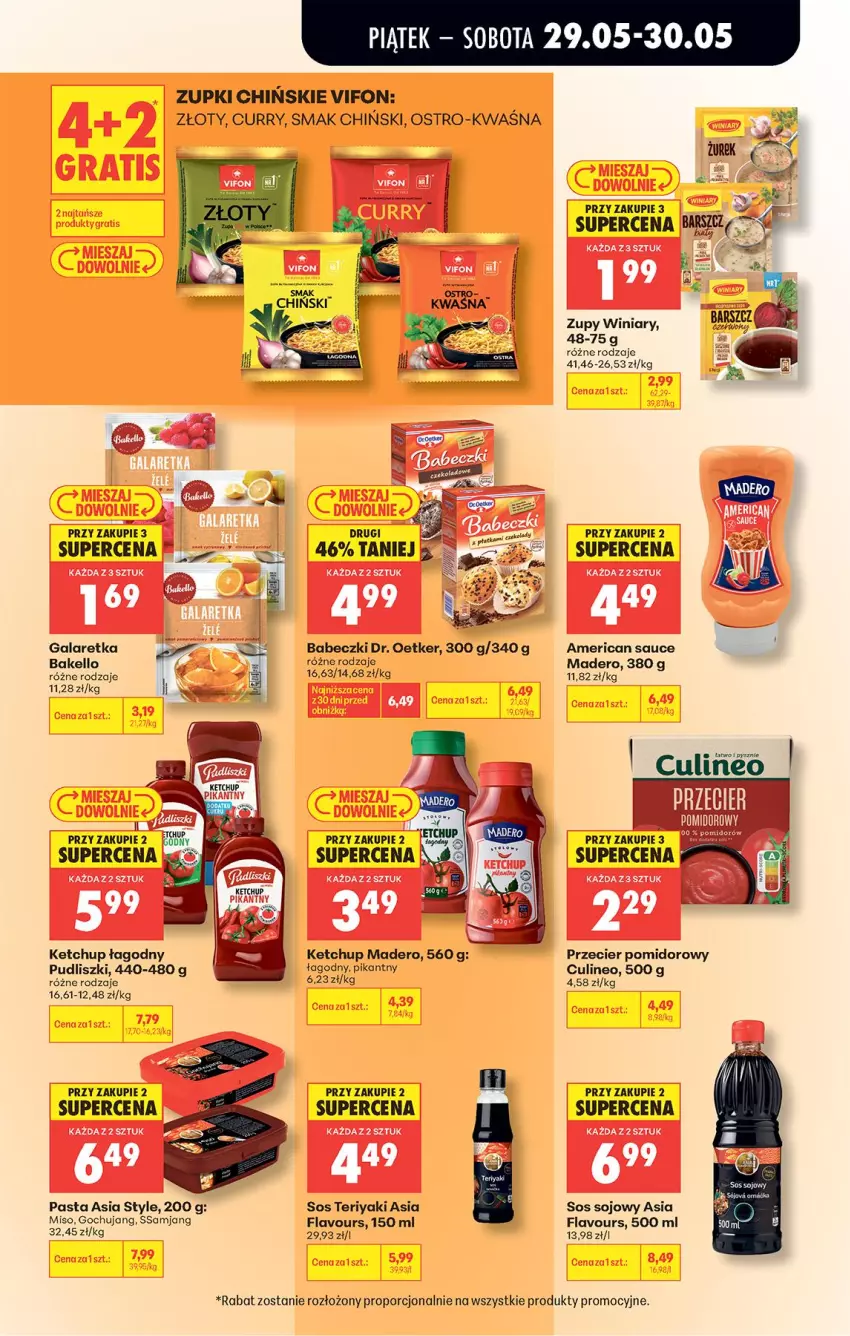 Gazetka promocyjna Biedronka - Od Piątku - ważna 29.05 do 30.05.2026 - strona 32 - produkty: Babeczki, Dr. Oetker, Fa, Gala, Galaretka, Ketchup, Por, Pudliszki, Sos, Sos sojowy, Winiary
