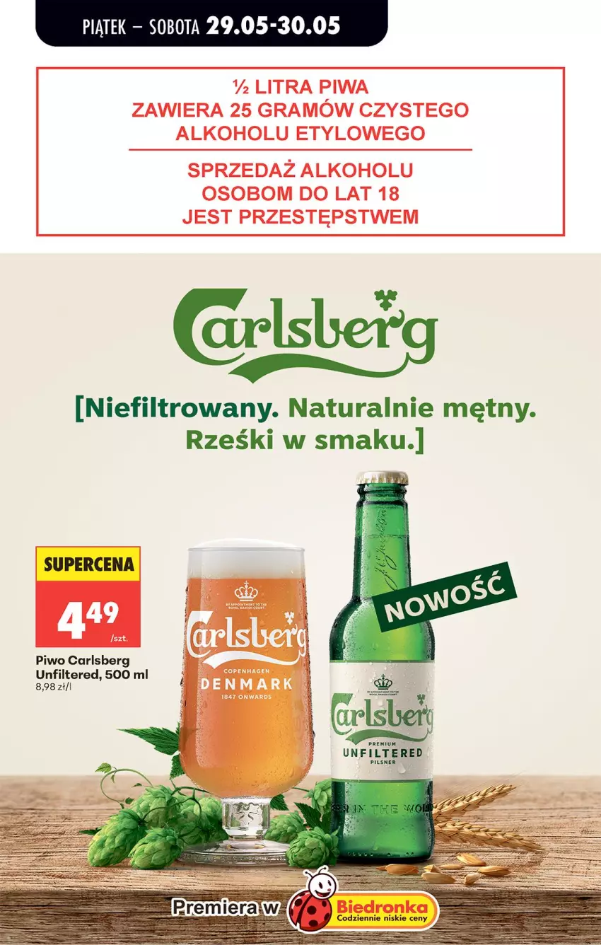 Gazetka promocyjna Biedronka - Od Piątku - ważna 29.05 do 30.05.2026 - strona 36 - produkty: Carlsberg, Piwo, Por