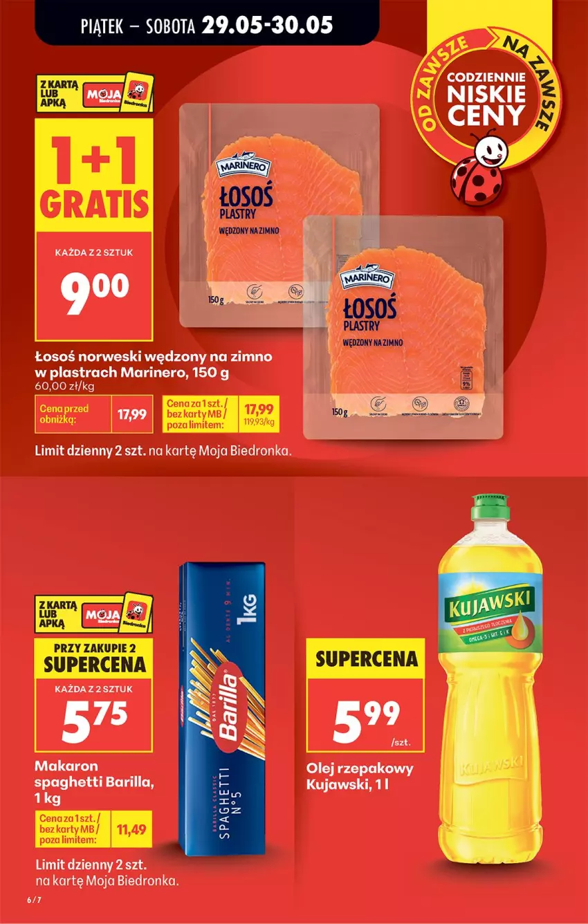 Gazetka promocyjna Biedronka - Od Piątku - ważna 29.05 do 30.05.2026 - strona 9 - produkty: Barilla, Makaron, Olej, Olej rzepakowy, Spaghetti