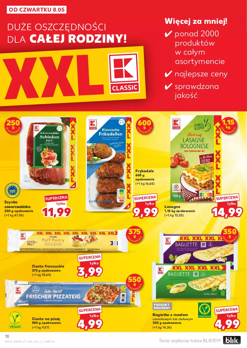 Gazetka promocyjna Kaufland - Gazetka tygodnia - ważna 08.05 do 14.05.2025 - strona 10 - produkty: Bagietka, Ciasto francuskie, Lasagne, Szynka, Tera