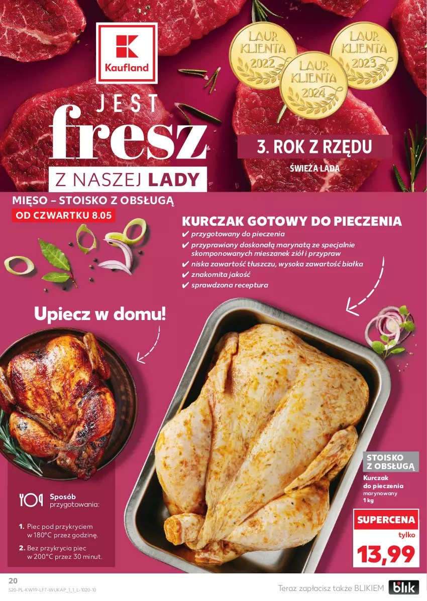 Gazetka promocyjna Kaufland - Gazetka tygodnia - ważna 08.05 do 14.05.2025 - strona 20 - produkty: Kurczak, Mięso, Piec, Sok, Tera