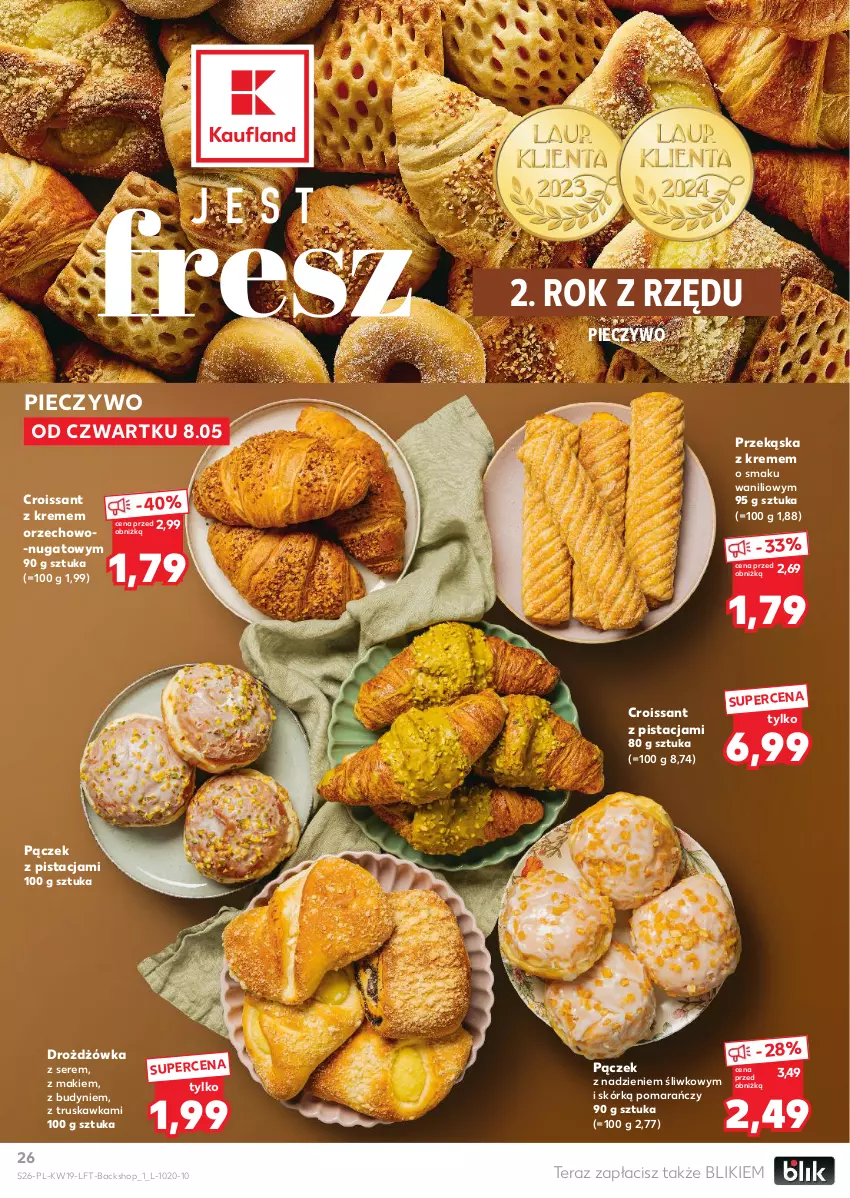 Gazetka promocyjna Kaufland - Gazetka tygodnia - ważna 08.05 do 14.05.2025 - strona 26 - produkty: Croissant, Pączek, Piec, Pieczywo, Ser, Tera