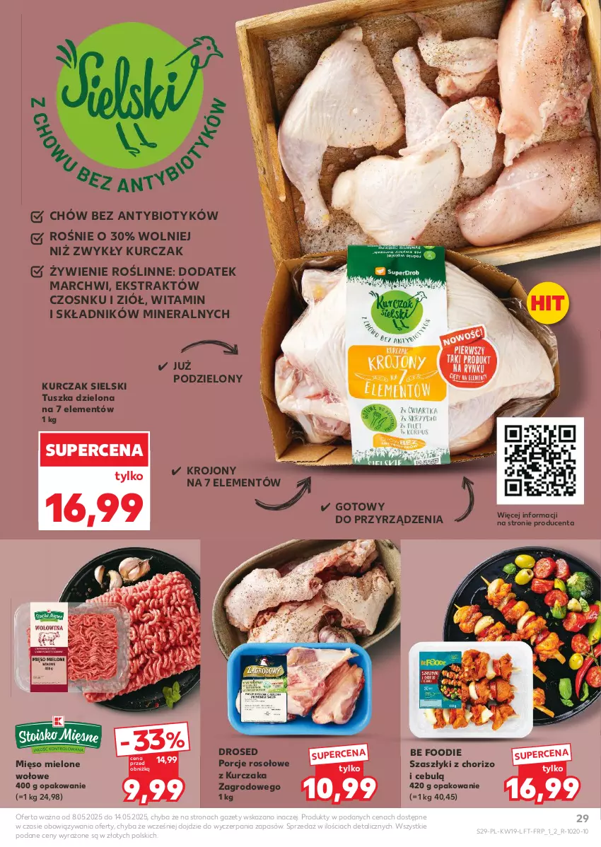 Gazetka promocyjna Kaufland - Gazetka tygodnia - ważna 08.05 do 14.05.2025 - strona 29 - produkty: Kurczak, Mięso, Mięso mielone, Por, Tusz