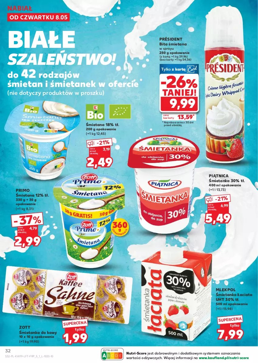 Gazetka promocyjna Kaufland - Gazetka tygodnia - ważna 08.05 do 14.05.2025 - strona 32 - produkty: Piątnica, Président, Szal, Zott