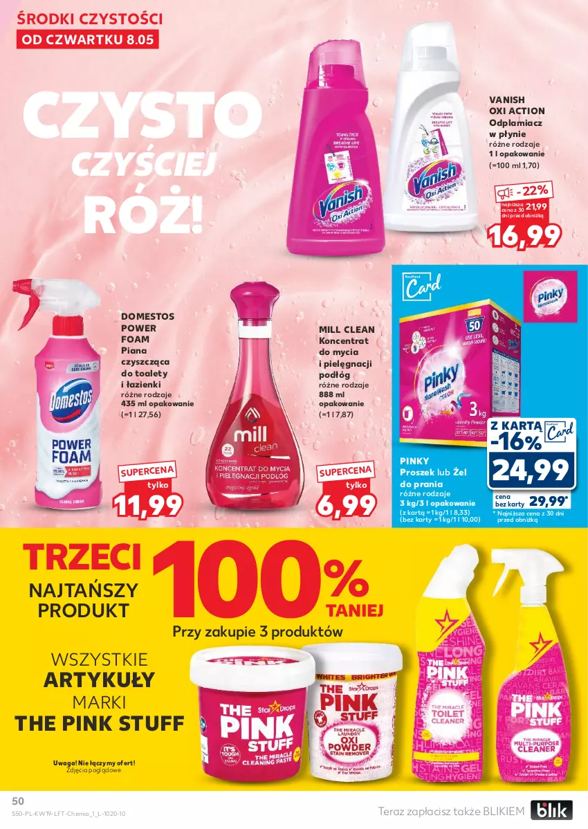 Gazetka promocyjna Kaufland - Gazetka tygodnia - ważna 08.05 do 14.05.2025 - strona 50 - produkty: Domestos, Odplamiacz, Tera, Vanish, Waga