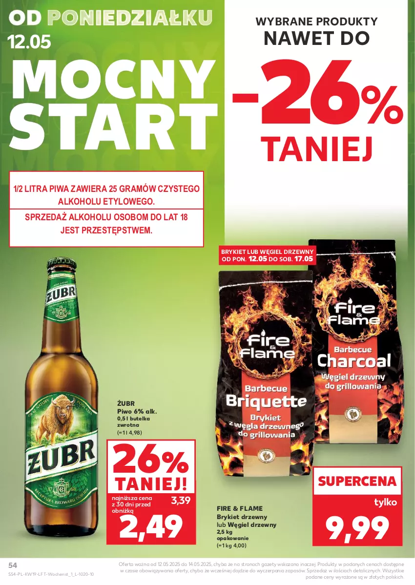 Gazetka promocyjna Kaufland - Gazetka tygodnia - ważna 08.05 do 14.05.2025 - strona 54 - produkty: Brykiet drzewny, Gra, Piwa, Piwo, Węgiel drzewny