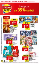 Gazetka promocyjna Lidl - GAZETKA - Gazetka - ważna od 27.02 do 27.02.2021 - strona 28 - produkty: Lubisie, Wafle, Czekolada, Kakao, Milka, Michałki, Kokos