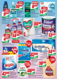 Gazetka promocyjna Dino - Gazetka 43 - Gazetka - ważna od 31.10 do 31.10.2023 - strona 27 - produkty: Płyn do prania, Listerine, Pampers, Papier, Finish, Tablet, Majtki, Kret, Tampony, Papier toaletowy, Velvet, Woolite, Płyn do płukania, Ręcznik, Schauma, Szampon, Pieluchomajtki, Zmywarki, Bryza, Kapsułki do prania, O.B., Tabletki do zmywarki