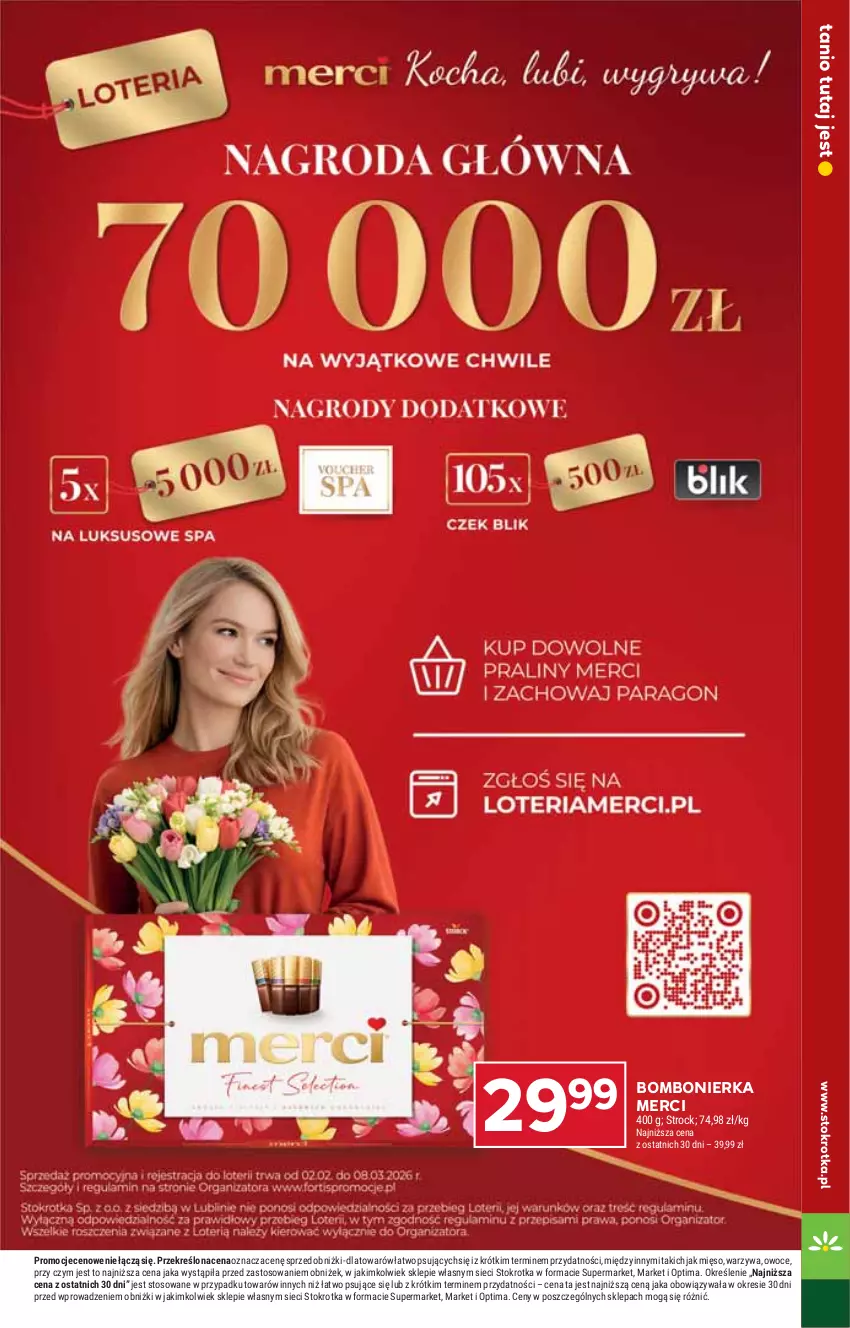 Gazetka promocyjna Stokrotka - Supermarket - ważna 05.03 do 11.03.2026 - strona 27 - produkty: Merci, Mięso, Optima, Owoce, Warzywa