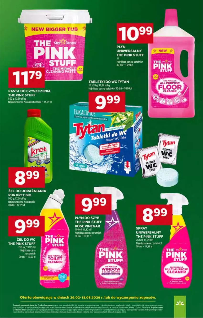 Gazetka promocyjna Stokrotka - Supermarket - ważna 05.03 do 11.03.2026 - strona 51 - produkty: Kret, LG, Płyn do szyb, Por