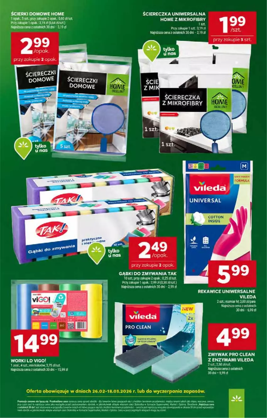 Gazetka promocyjna Stokrotka - Supermarket - ważna 05.03 do 11.03.2026 - strona 52 - produkty: Vileda