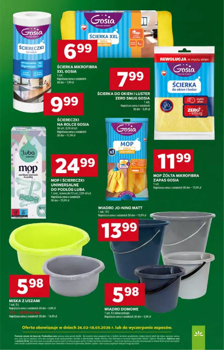 Gazetka promocyjna Stokrotka - Supermarket - ważna 05.03 do 11.03.2026 - strona 55 - produkty: Kasia, Miska, Mop, Wiadro