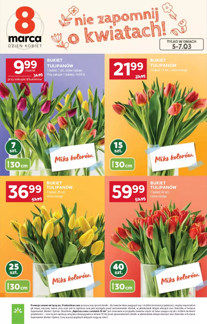 Gazetka promocyjna Stokrotka - Supermarket - ważna 05.03 do 11.03.2026 - strona 6 - produkty: Bukiet, HP, Tulipan