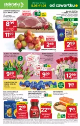 Gazetka promocyjna Stokrotka - Supermarket - Gazetka - ważna od 11.03 do 11.03.2026 - strona 1 - produkty: Lubella, Makaron, Nescafé, Warzywa, Kawa rozpuszczalna, Ser, Cukier, Tulipan, Bell, Kawa, Raffaello, Optima, Farm Milk, Edam, Bukiet, Ferrero, Owoce, Bella, Cukierki, Masło, Mięso, Jabłka, Fa