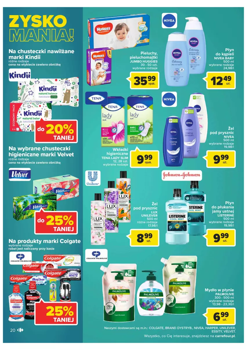 Gazetka promocyjna Carrefour - Gazetka Carrefour Targ świeżości - ważna 18.01 do 24.01.2022 - strona 20 - produkty: Colgate, LG, Nivea, Palmolive