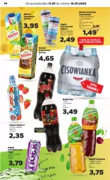 Gazetka promocyjna Netto - Artykuły spożywcze - Gazetka - ważna od 16.07 do 16.07.2022 - strona 14 - produkty: Top, Napój energetyczny, Nektar bananowy, Ananas, Tiger, Napój izotoniczny, Tymbark, Kubuś Waterrr, Woda mineralna, Kubuś, Woda, Napój, Cisowianka, Mięta, Nektar, Hortex