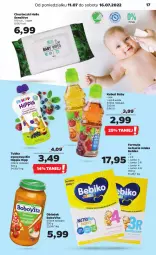 Gazetka promocyjna Netto - Artykuły spożywcze - Gazetka - ważna od 16.07 do 16.07.2022 - strona 17 - produkty: HiPP, Sok, BoboVita, Bebiko, Chusteczki, Kubuś, Woda