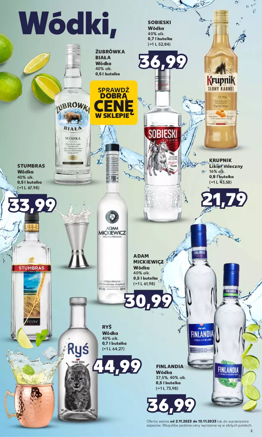 Gazetka promocyjna Kaufland - Barek Kauflandu - ważna 02.11 do 15.11.2023 - strona 2 - produkty: Finlandia, Krupnik, Likier, Wódka