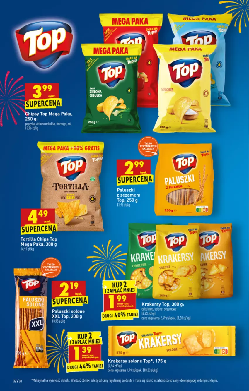 Gazetka promocyjna Biedronka - W tym tygodniu - ważna 27.12 do 31.12.2021 - strona 32 - produkty: Chipsy, Fa, Gala, Gra, Krakersy, Top, Tortilla, Tortilla Chips