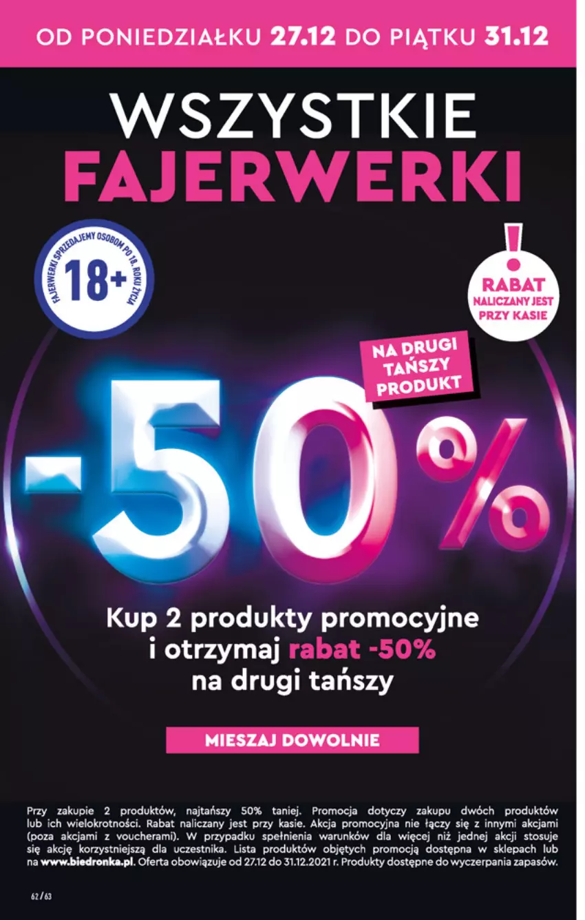 Gazetka promocyjna Biedronka - W tym tygodniu - ważna 27.12 do 31.12.2021 - strona 62 - produkty: 