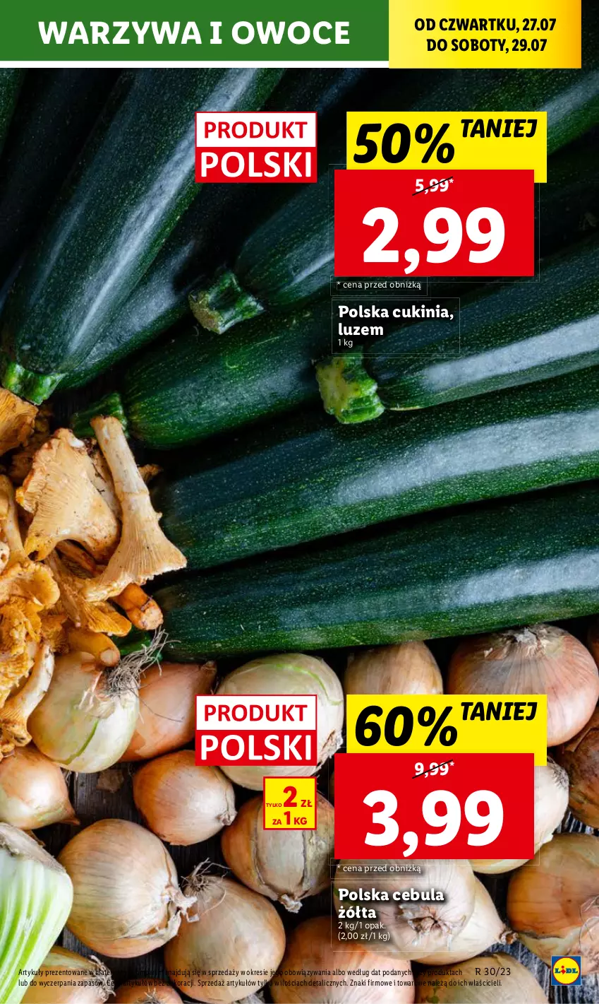 Gazetka promocyjna Lidl - GAZETKA - ważna 27.07 do 29.07.2023 - strona 31 - produkty: Cebula, Owoce, Warzywa, Warzywa i owoce