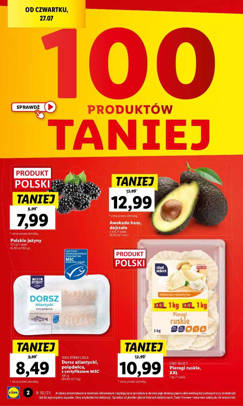 Gazetka promocyjna Lidl - GAZETKA - ważna 27.07 do 29.07.2023 - strona 4 - produkty: Pierogi