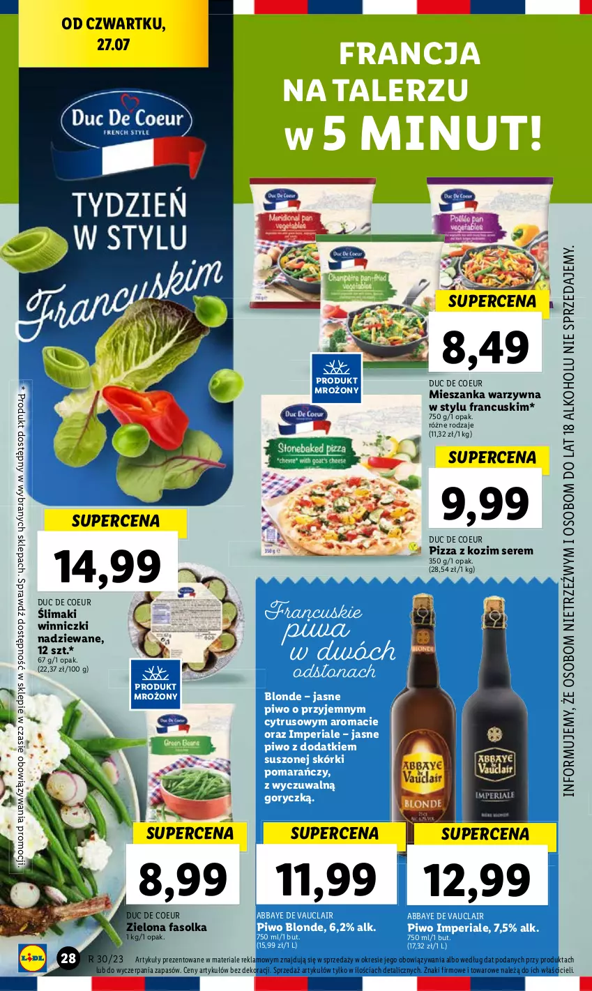 Gazetka promocyjna Lidl - GAZETKA - ważna 27.07 do 29.07.2023 - strona 44 - produkty: Piwa, Piwo, Pizza