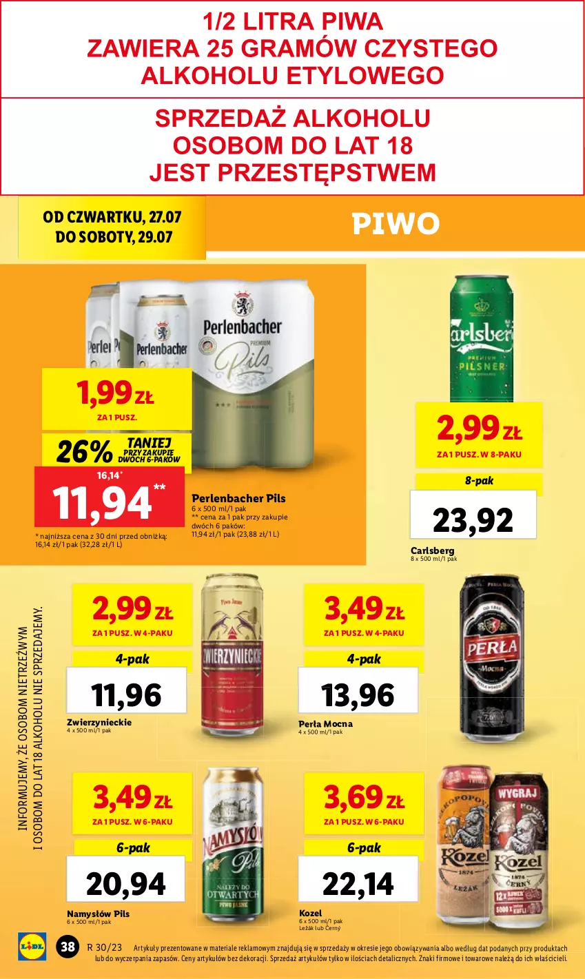 Gazetka promocyjna Lidl - GAZETKA - ważna 27.07 do 29.07.2023 - strona 56 - produkty: Piwo