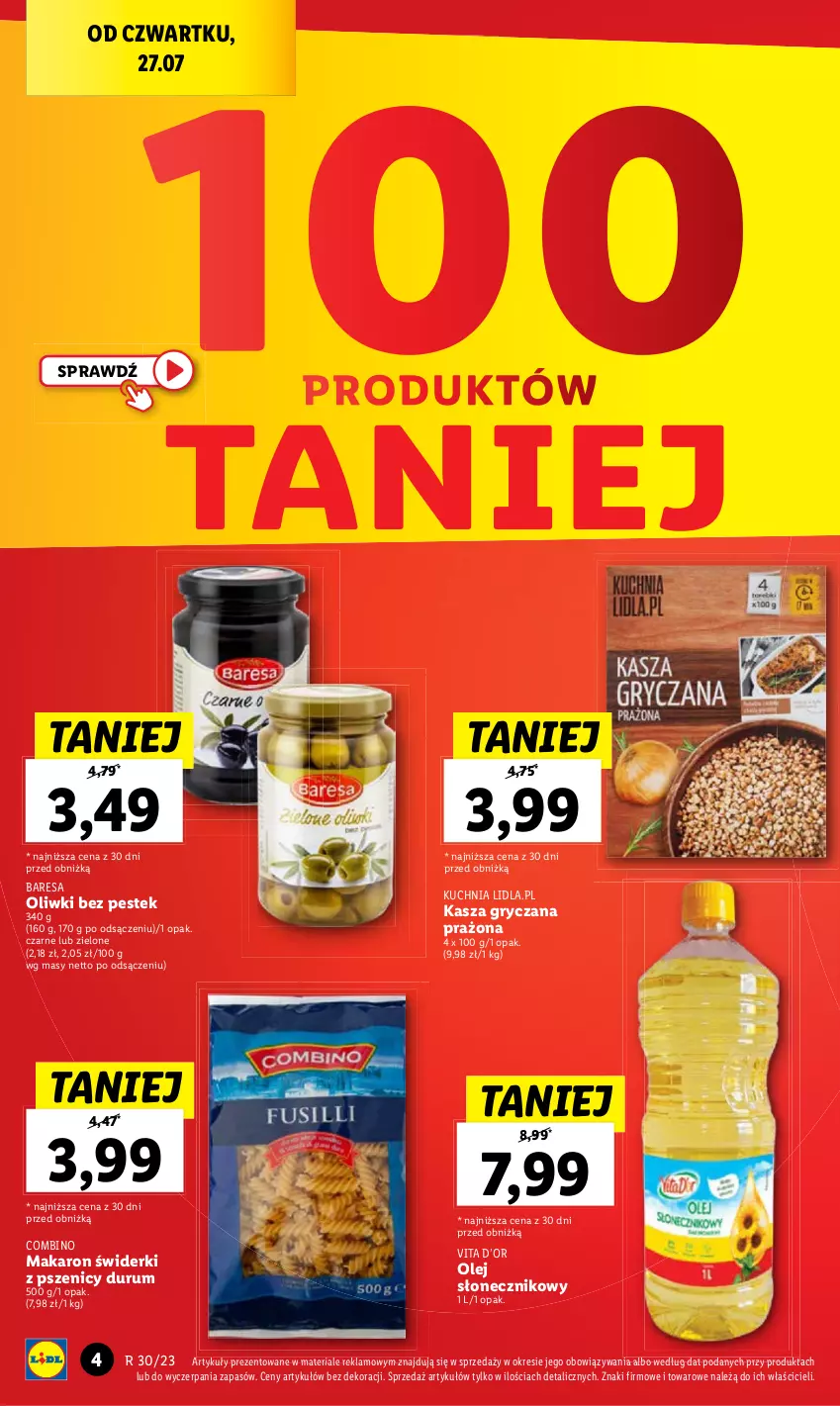 Gazetka promocyjna Lidl - GAZETKA - ważna 27.07 do 29.07.2023 - strona 6 - produkty: Gry, Kasza, Kasza gryczana, Makaron, Oliwki, Rum