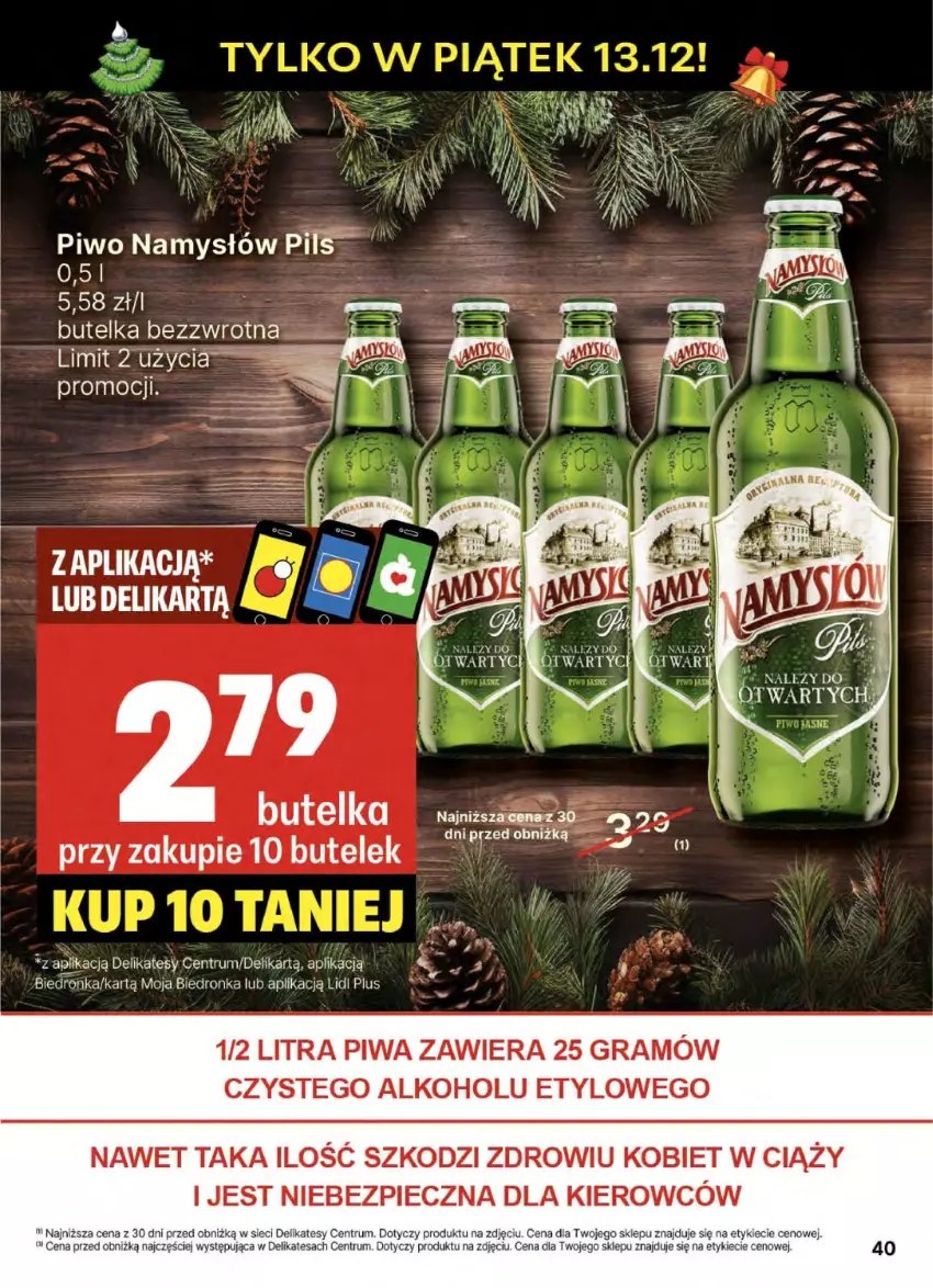 Gazetka promocyjna Delikatesy Centrum - NOWA GAZETKA Delikatesy Centrum od 12 grudnia! 12-18.12.2024 - ważna 12.12 do 18.12.2024 - strona 40 - produkty: Gra, Namysłów, Piec, Piwa, Piwo, Rum