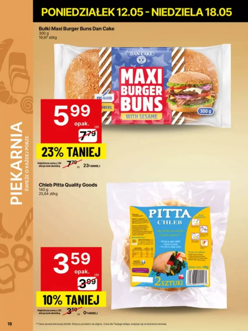Gazetka promocyjna Delikatesy Centrum - ważna 12.05 do 14.05.2025 - strona 10 - produkty: Burger, Chleb, Dan Cake