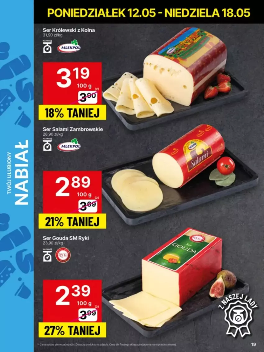 Gazetka promocyjna Delikatesy Centrum - ważna 12.05 do 14.05.2025 - strona 11 - produkty: Gouda, Królewski, Salami, Ser, Ser salami
