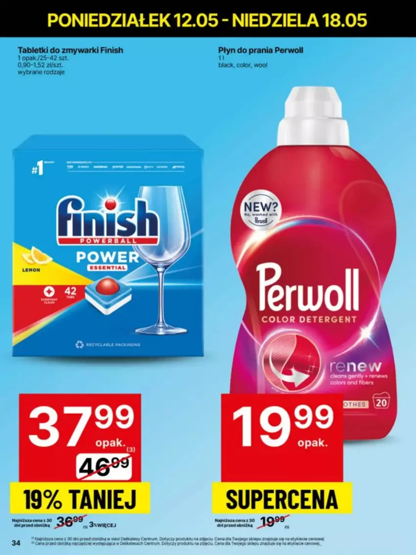 Gazetka promocyjna Delikatesy Centrum - ważna 12.05 do 14.05.2025 - strona 28 - produkty: Finish, Lack, Perwoll, Płyn do prania, Rum, Tablet, Tabletki do zmywarki, Zmywarki