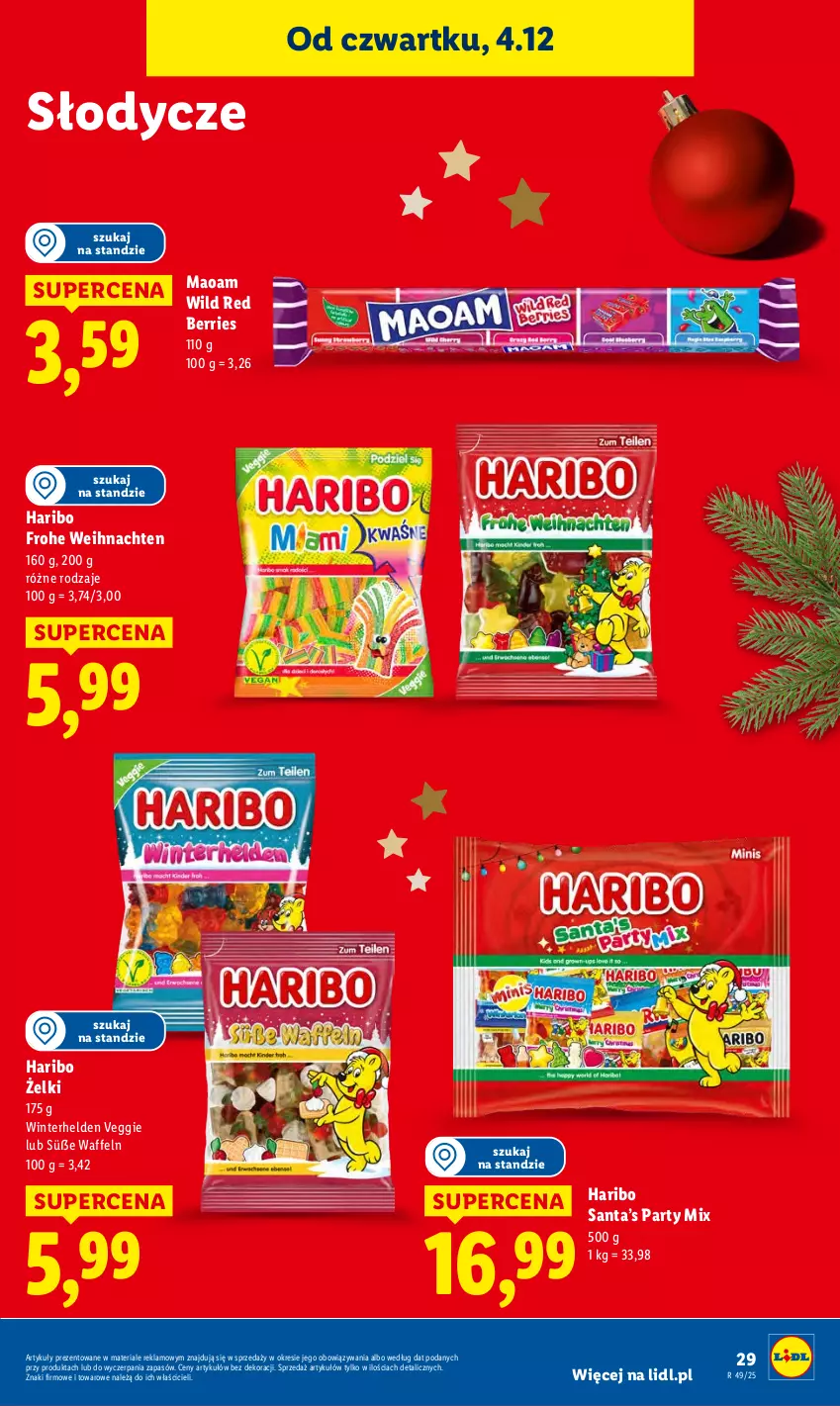 Gazetka promocyjna Lidl - GAZETKA - ważna 04.12 do 07.12.2025 - strona 31 - produkty: Haribo