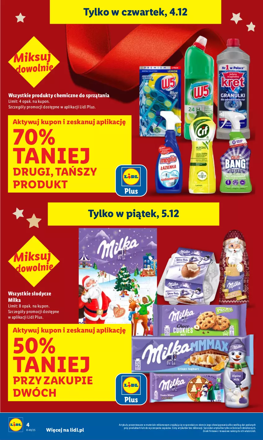 Gazetka promocyjna Lidl - GAZETKA - ważna 04.12 do 07.12.2025 - strona 4 - produkty: Milka
