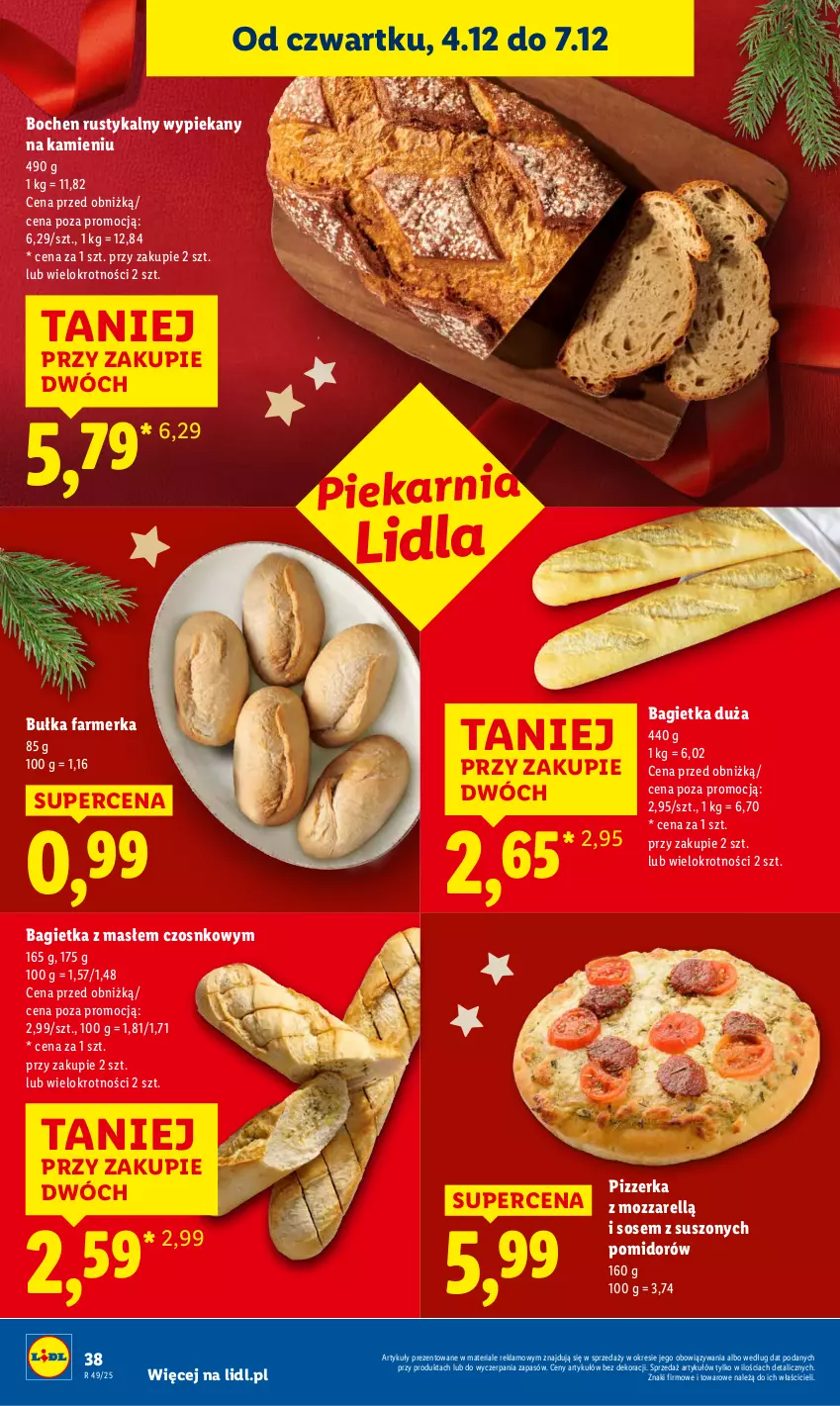 Gazetka promocyjna Lidl - GAZETKA - ważna 04.12 do 07.12.2025 - strona 40 - produkty: Bagietka, Bułka, Fa, Rust, Sos