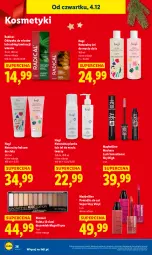 Gazetka promocyjna Lidl - GAZETKA - Gazetka - ważna od 07.12 do 07.12.2025 - strona 38 - produkty: Bell, Balsam do ciała, Sati, Maybelline, Maskara, Paleta, Odżywka, Maska