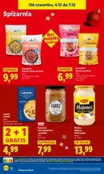 Gazetka promocyjna Lidl - GAZETKA - Gazetka - ważna od 07.12 do 07.12.2025 - strona 64 - produkty: Lubella, Majonez, Gra, Bell, Runoland, Winiary, Ananas, Owoce, Bella, Granola, Fa