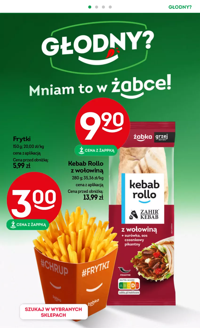 Gazetka promocyjna Żabka - ważna 13.03 do 26.03.2024 - strona 6 - produkty: Frytki, Kebab