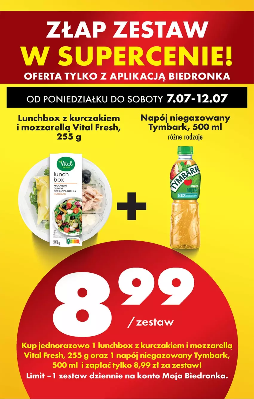 Gazetka promocyjna Biedronka - Od Poniedziałku - ważna 07.07 do 12.07.2025 - strona 14 - produkty: Kurczak, Napój, Napój niegazowany, Tymbark
