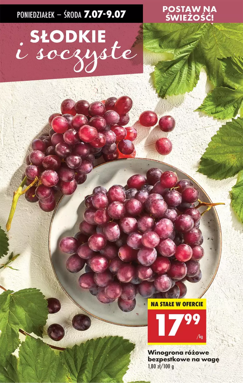 Gazetka promocyjna Biedronka - Od Poniedziałku - ważna 07.07 do 12.07.2025 - strona 22 - produkty: Wino, Winogrona