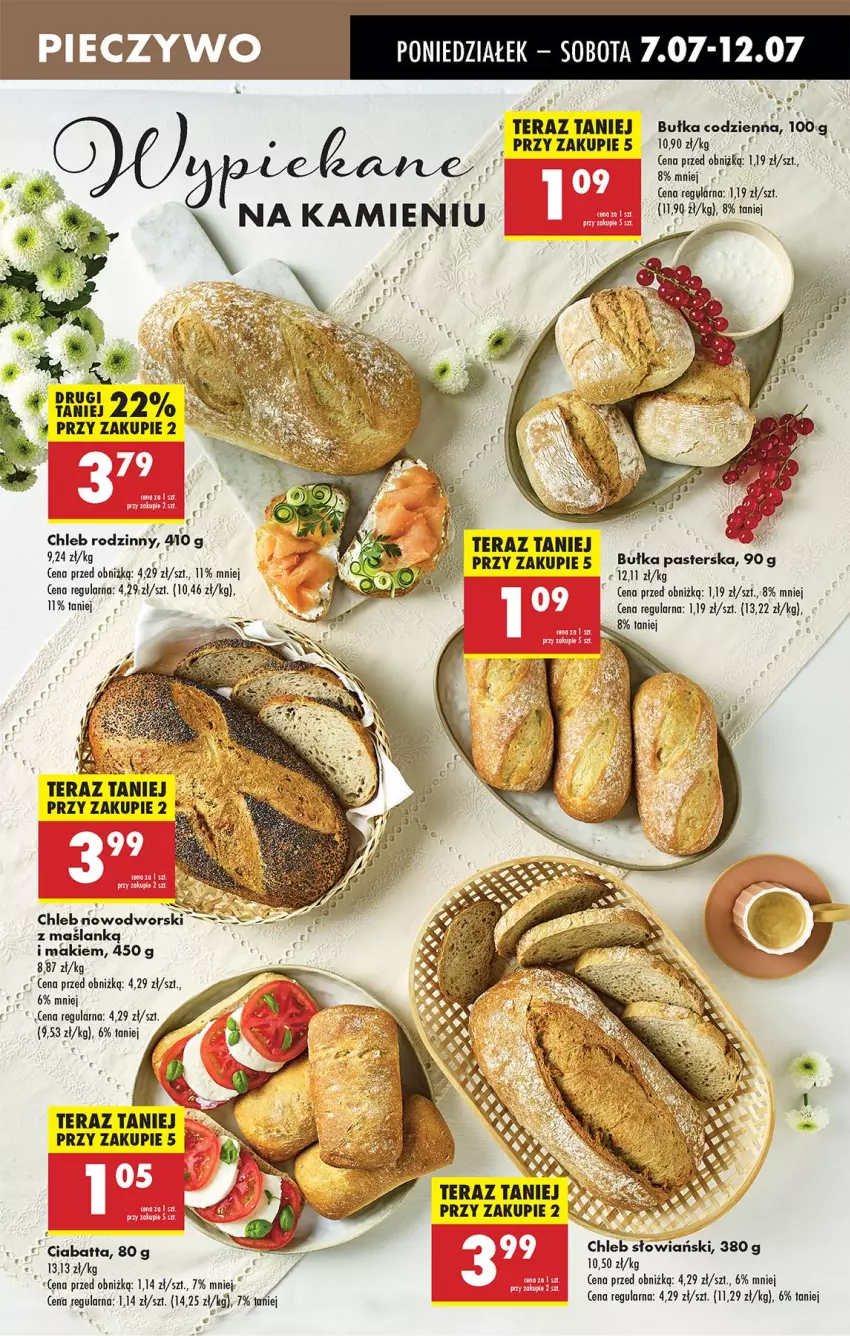 Gazetka promocyjna Biedronka - Od Poniedziałku - ważna 07.07 do 12.07.2025 - strona 27 - produkty: Bułka, Chleb, Ciabatta, Tera