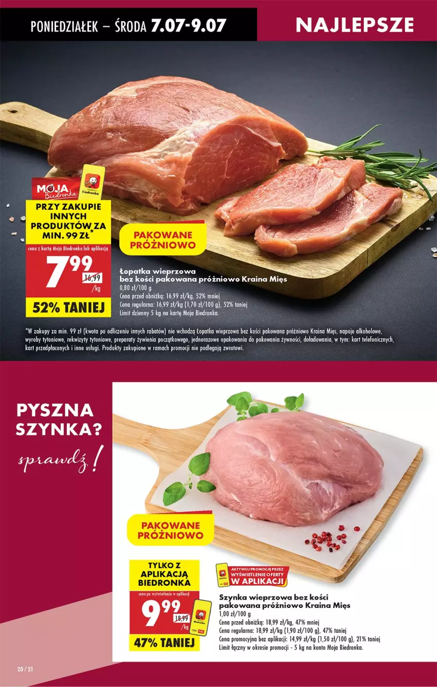 Gazetka promocyjna Biedronka - Od Poniedziałku - ważna 07.07 do 12.07.2025 - strona 28 - produkty: Napoje, Rama, Szynka, Szynka wieprzowa, Telefon