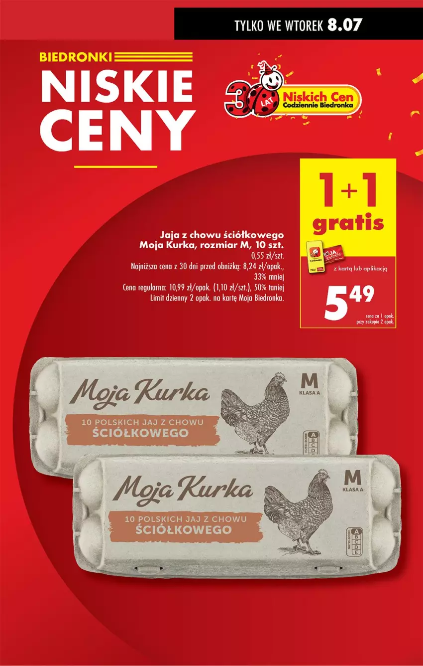 Gazetka promocyjna Biedronka - Od Poniedziałku - ważna 07.07 do 12.07.2025 - strona 3 - produkty: Jaja