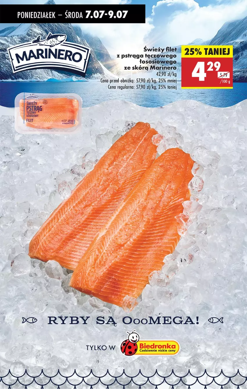 Gazetka promocyjna Biedronka - Od Poniedziałku - ważna 07.07 do 12.07.2025 - strona 33 - produkty: Filet z pstrąga, Gra, Pstrąg, Sos