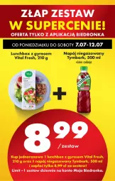 Gazetka promocyjna Biedronka - Od Poniedziałku - Gazetka - ważna od 12.07 do 12.07.2025 - strona 15 - produkty: Tymbark, Napój niegazowany, Napój, Gyros