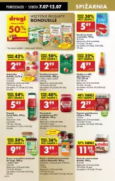 Gazetka promocyjna Biedronka - Od Poniedziałku - Gazetka - ważna od 12.07 do 12.07.2025 - strona 46 - produkty: Nutella, Sos, Ser, Por, Bell, Bonduelle, Kawa, Dżem, Galaretka, Bazyl, Pudliszki, Cieciorka, Gala, Orka, Pomidory, Sos chilli, Pomidory krojone