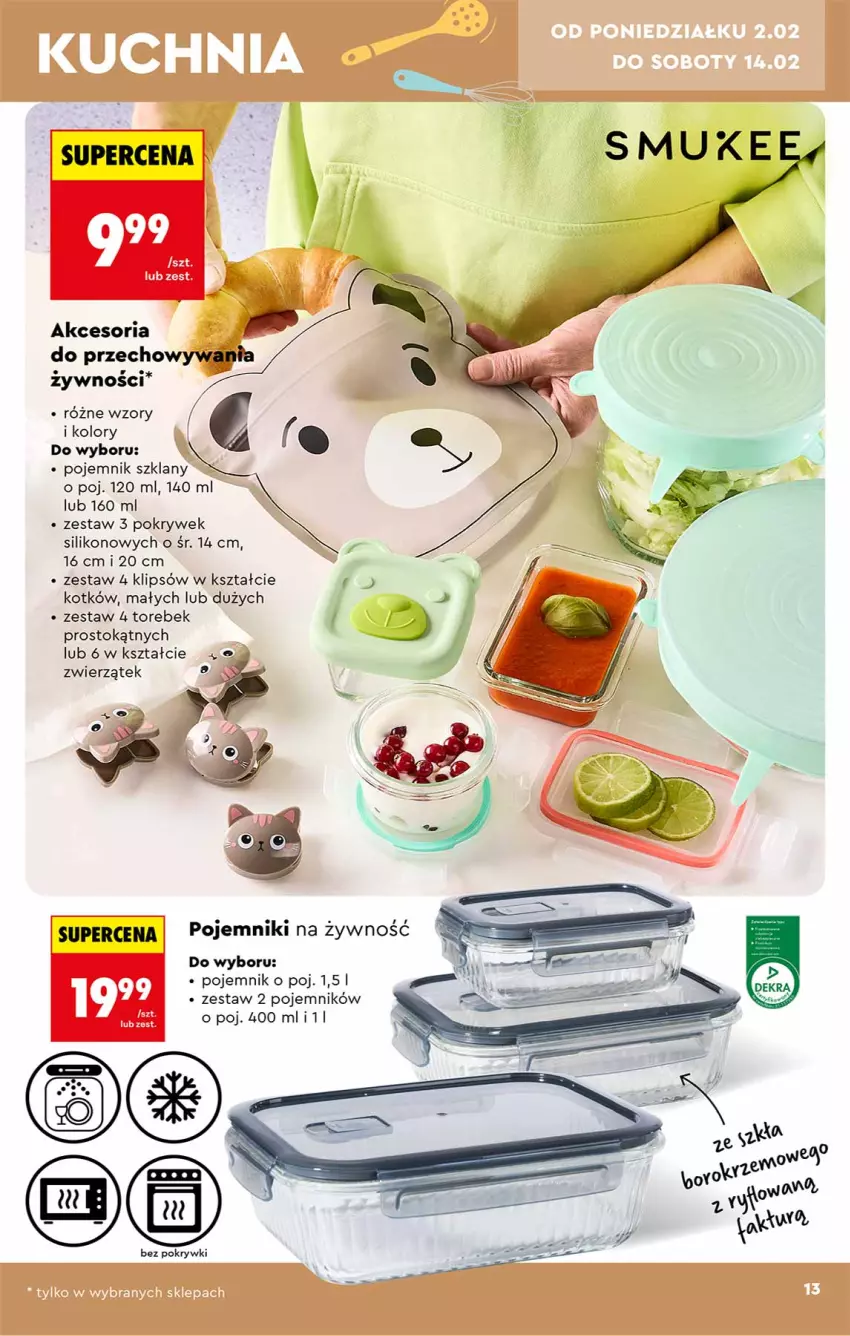 Gazetka promocyjna Biedronka - Okazje Tygodnia - ważna 31.01 do 14.02.2026 - strona 13 - produkty: Pojemnik, Pojemnik szklany